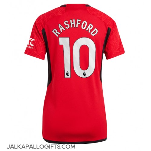 Manchester United Marcus Rashford #10 Kotipaita Naiset 2023-24 Lyhythihainen